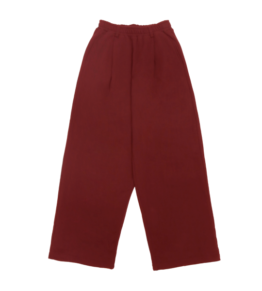TUCKED SWEAT PANTS《Wine Red》