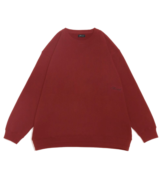 DRAWSTRING SWEAT TOPS《Wine Red》