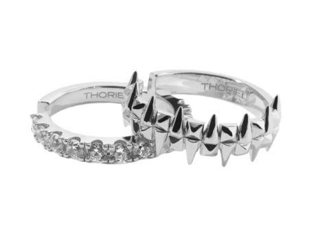 THORN EAR CUFFS SILVER